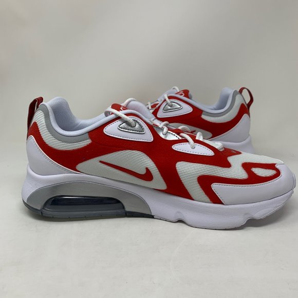 Nike Air Max 200 White Red Running Shoes main image 8
